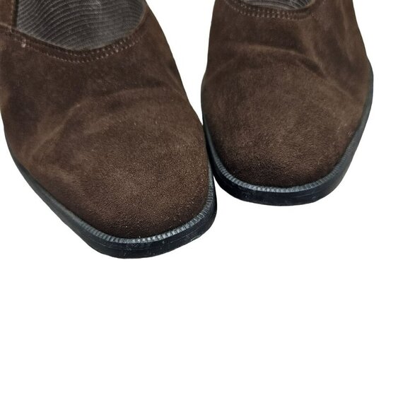 Magdesians California Women's Brown Suede Block Heel‎ Shoes 9.5 Neutral Workwear - Picture 5 of 15